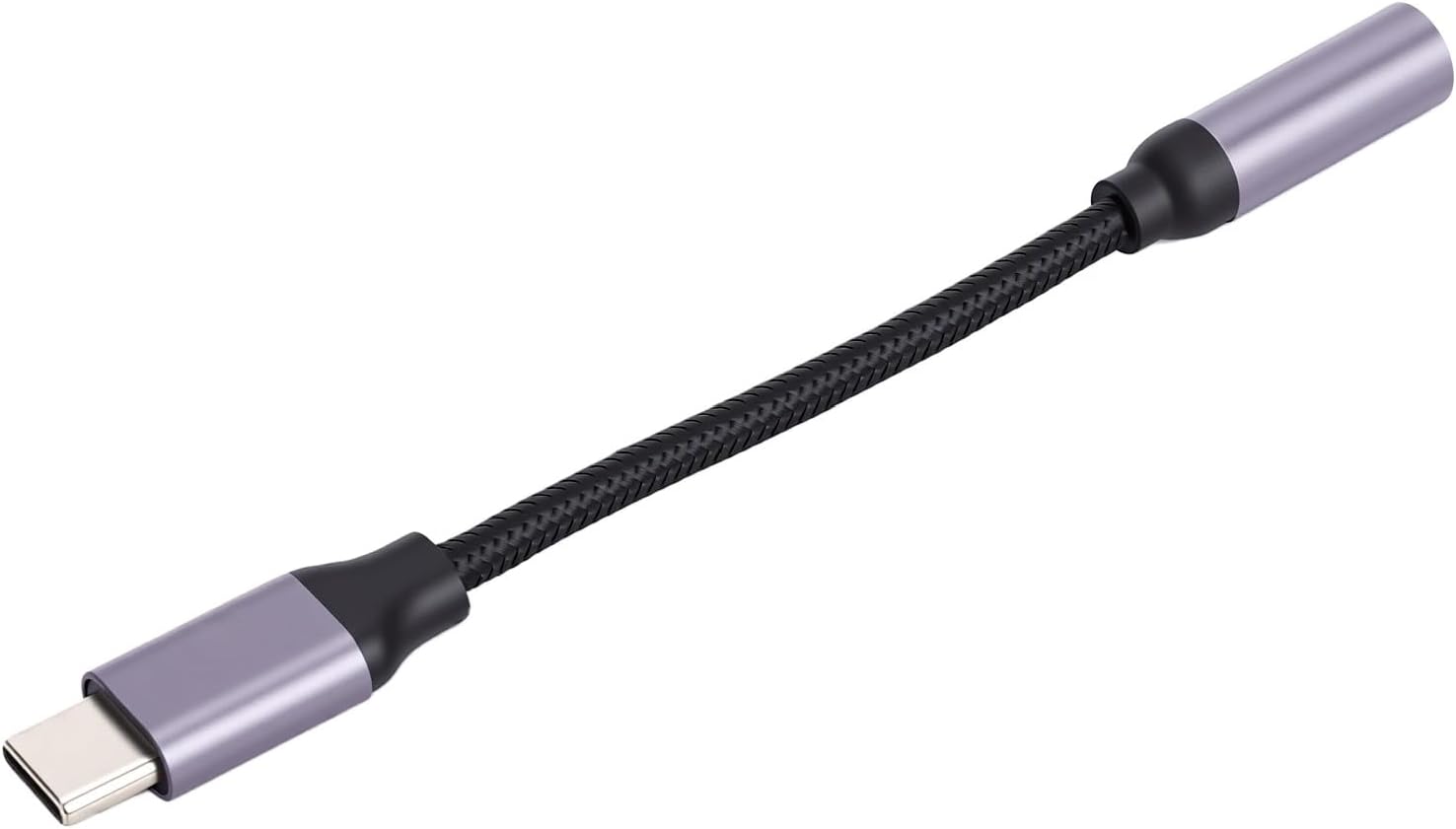 Usb-c-auf-3,5-mm-adapter (usb-c Auf 3,5-mm-klinkenbuchse), Kabelkonverter (klinkenbuchse), Kopfhöreranschluss, Federstecker Mit In-mold-technologie