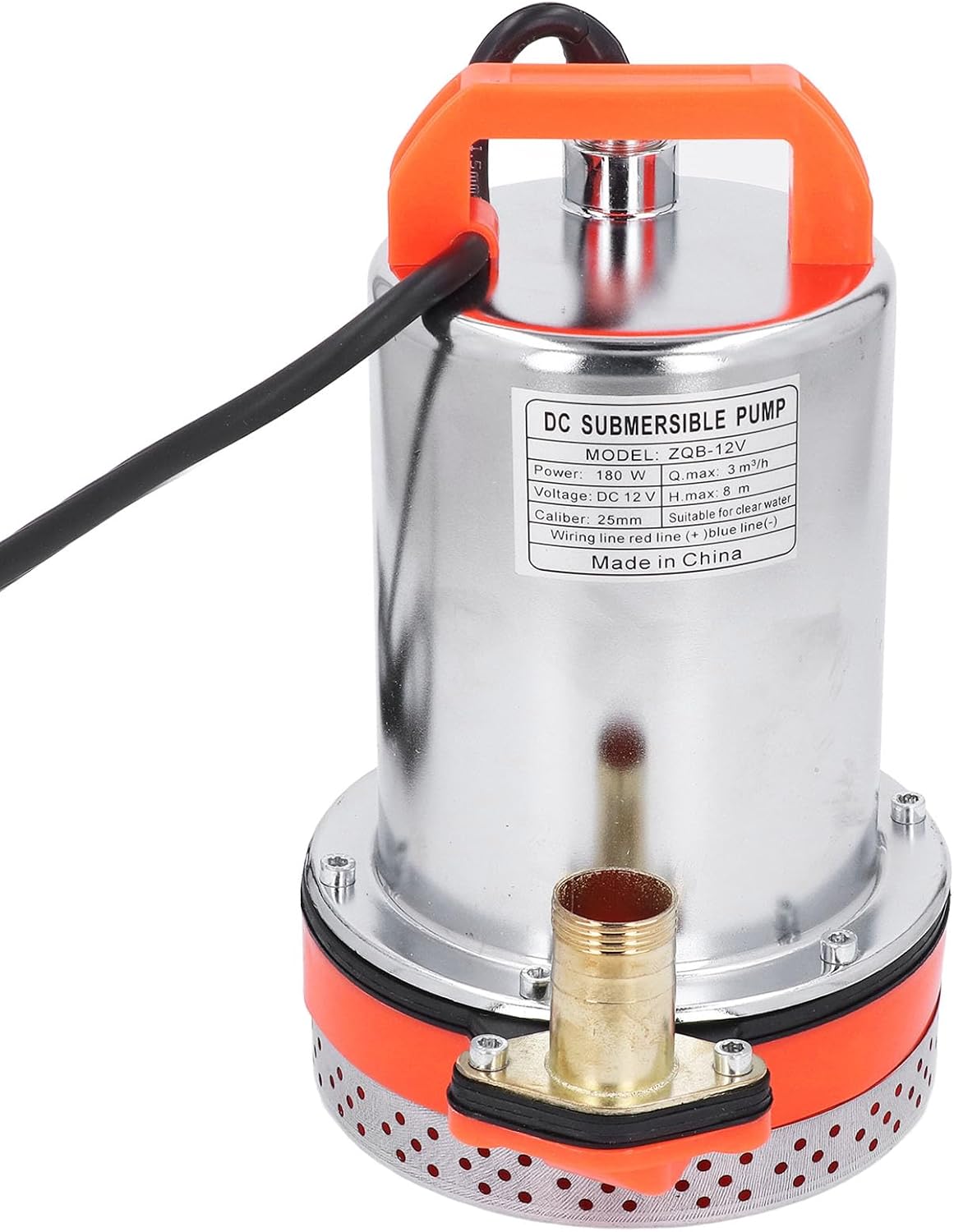 180-w-12-v-solar-tauchpumpe, 1-zoll-auslass, Förderhöhe