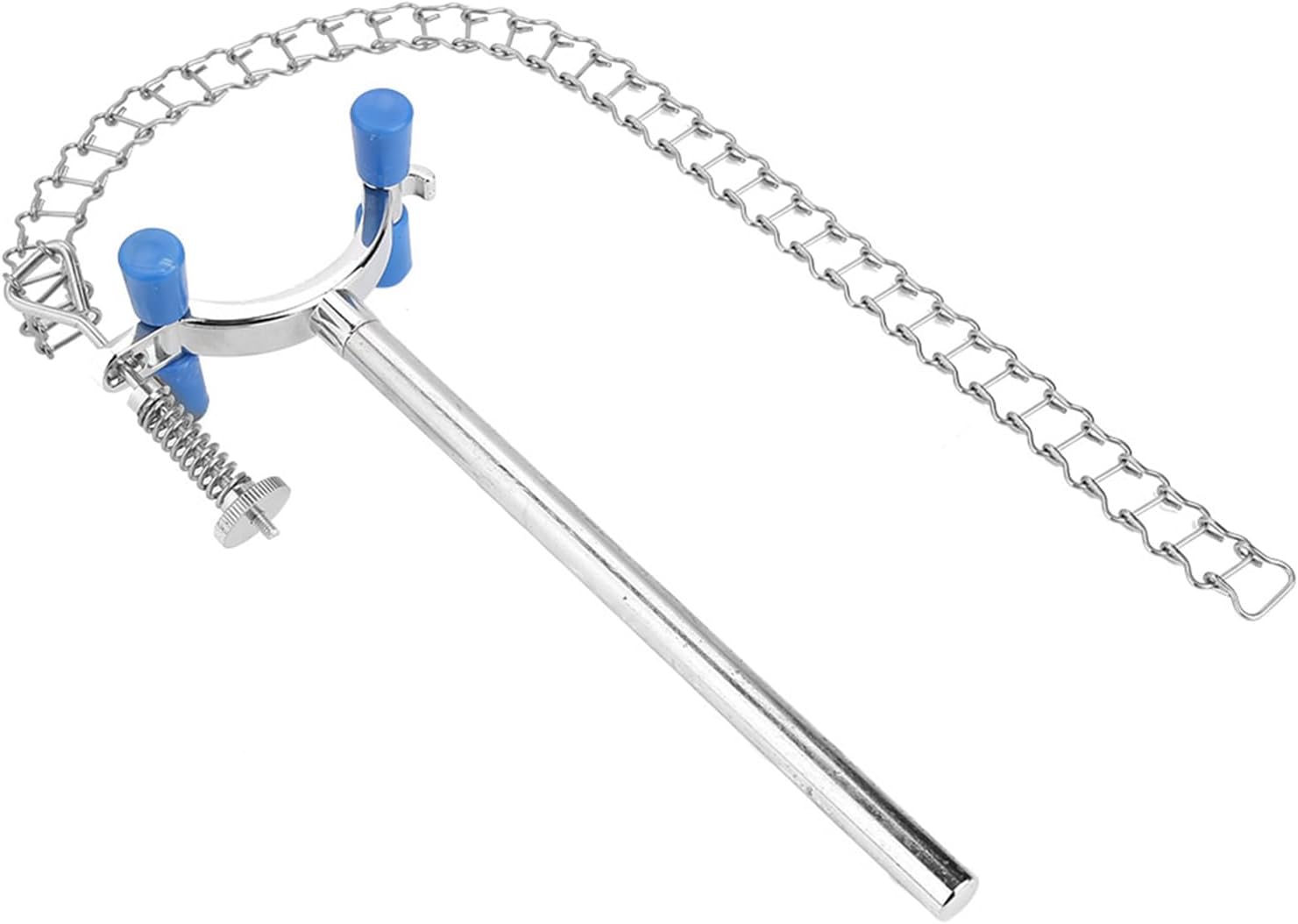 Kettenklemme Für Laborbecher, Laborklemmenhalter Aus Edelstahl 304 Für Behälter Von 80 Bis 150 Mm, 43 Cm Kette, Korrosionsbeständig