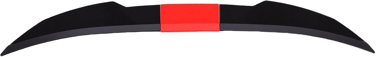 Universeller Heckspoiler 117 X 128 Cm, Verstellbar, Starker Halt, Heckklappenflügel, Glänzend Schwarz/rot, Passend Für Die Meisten Fahrzeuge