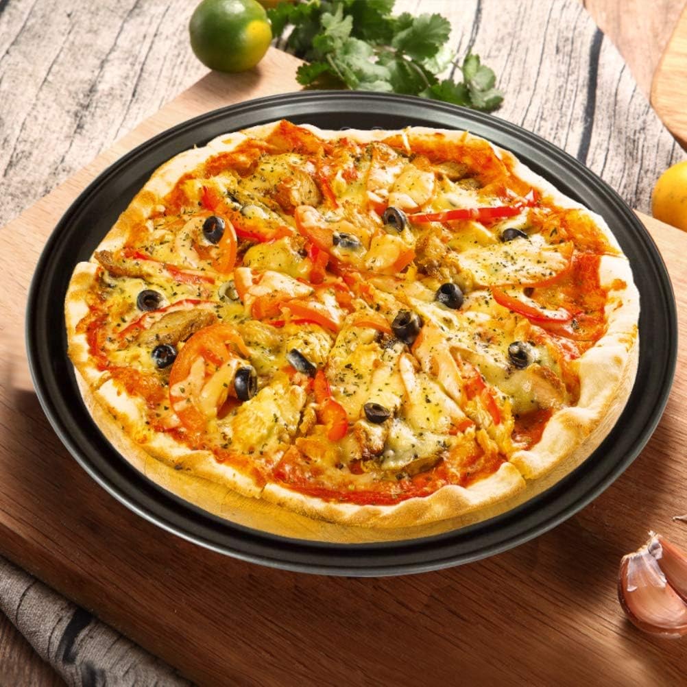 Runde Antihaft-pizzapfanne, 26 Cm, 28 Cm, 32 Cm, Stahl