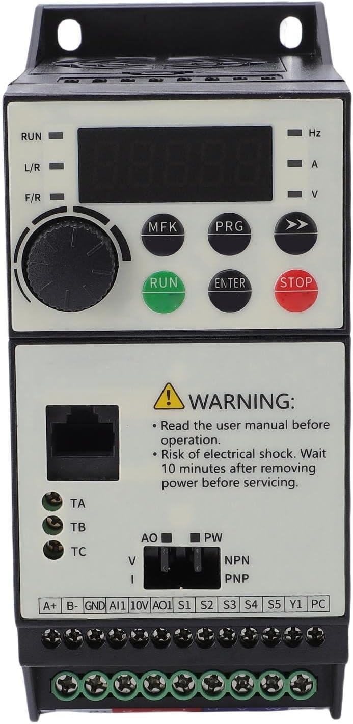 Frequenzumrichter 0,75 Kw, 3 Phasen