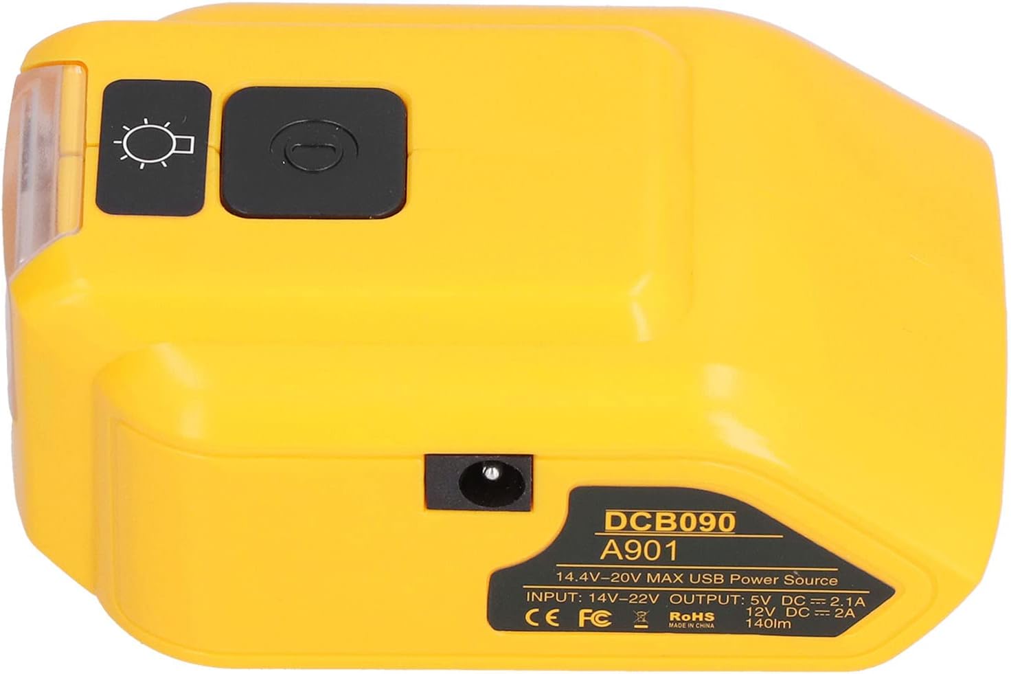 Akkuladegerät Mit Arbeitsleuchte Und Zwei Usb-anschlüssen, Geeignet Für 14–22 V Lithium-akkus, 12 V Ausgang Für Camping