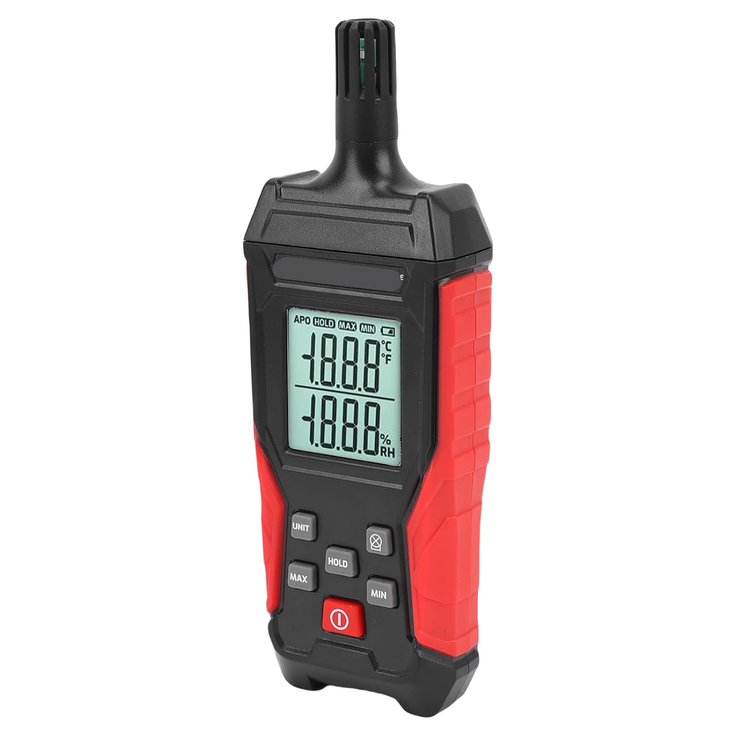 Temperatur- Und Feuchtigkeitsmessgerät Mit Hintergrundbeleuchteter Datenhaltefunktion Und Min-sperre, Thermometer/hygrometer, Ideal Für Den Gxhtc3-sensor, 8-fache Messung