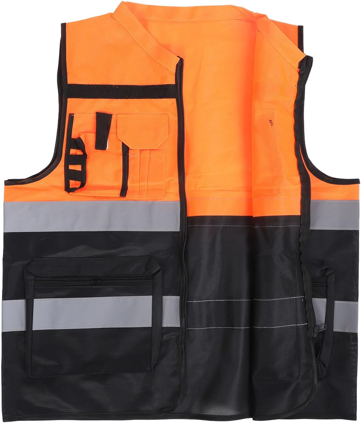 Sicherheitsweste Mit Hoher Sichtbarkeit, Klasse 2, Reflektierendes Material Mit Taschen, Unisex-arbeitsweste Für Bau- Und Outdoor-sicherheit (xxxl)