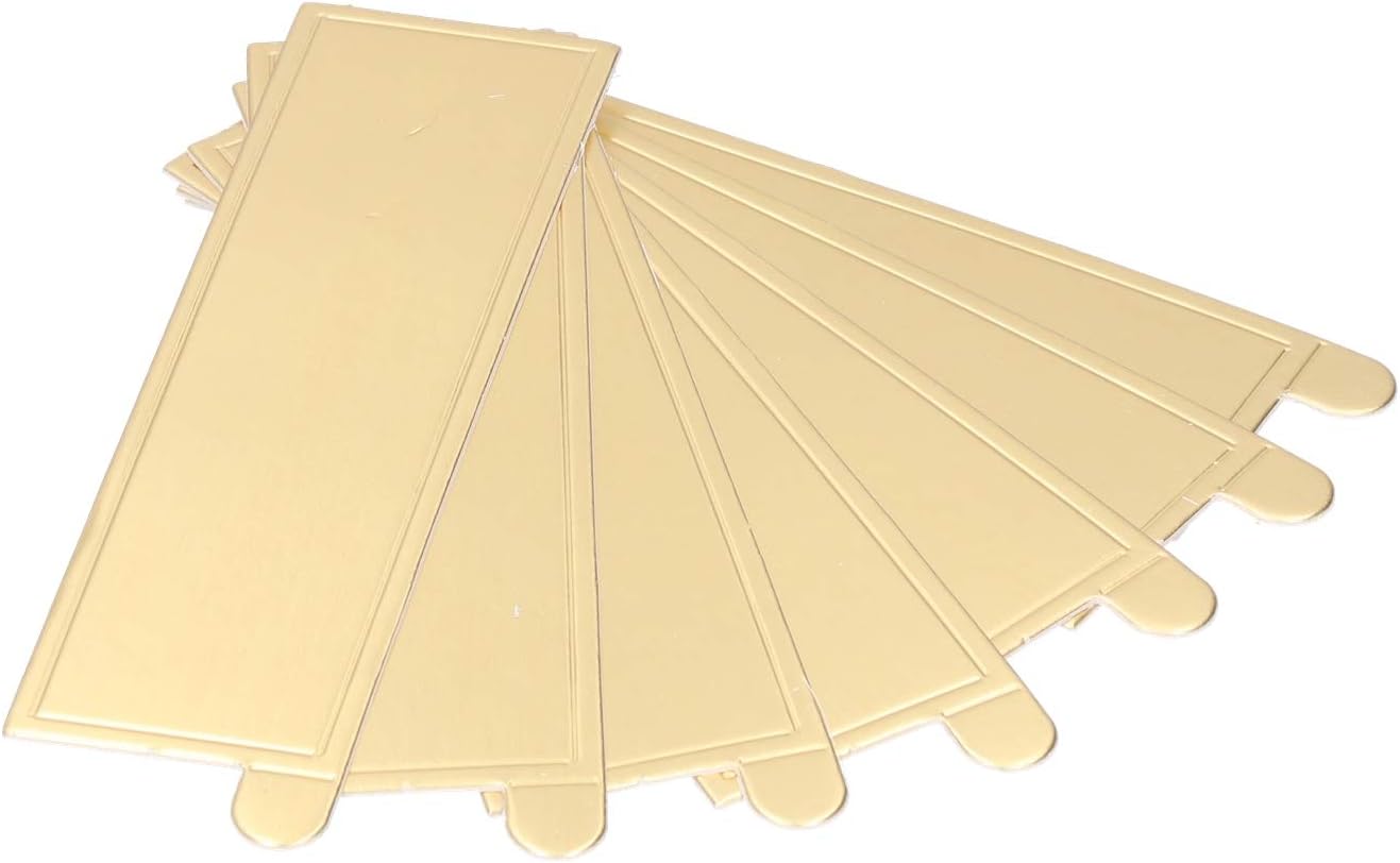 Goldene Rechteckige Tortenplatten Aus Schaumstoff, Desserttabletts Aus Lebensmittelechtem Karton, Party-backzubehör, 100 Stück