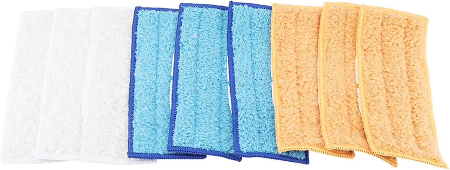 Mikrofaser-ersatzpads, 9 Stück, Waschbare Moppköpfe Für Sprühmopps, Fängt Staub Auf Und Reduziert Gerüche