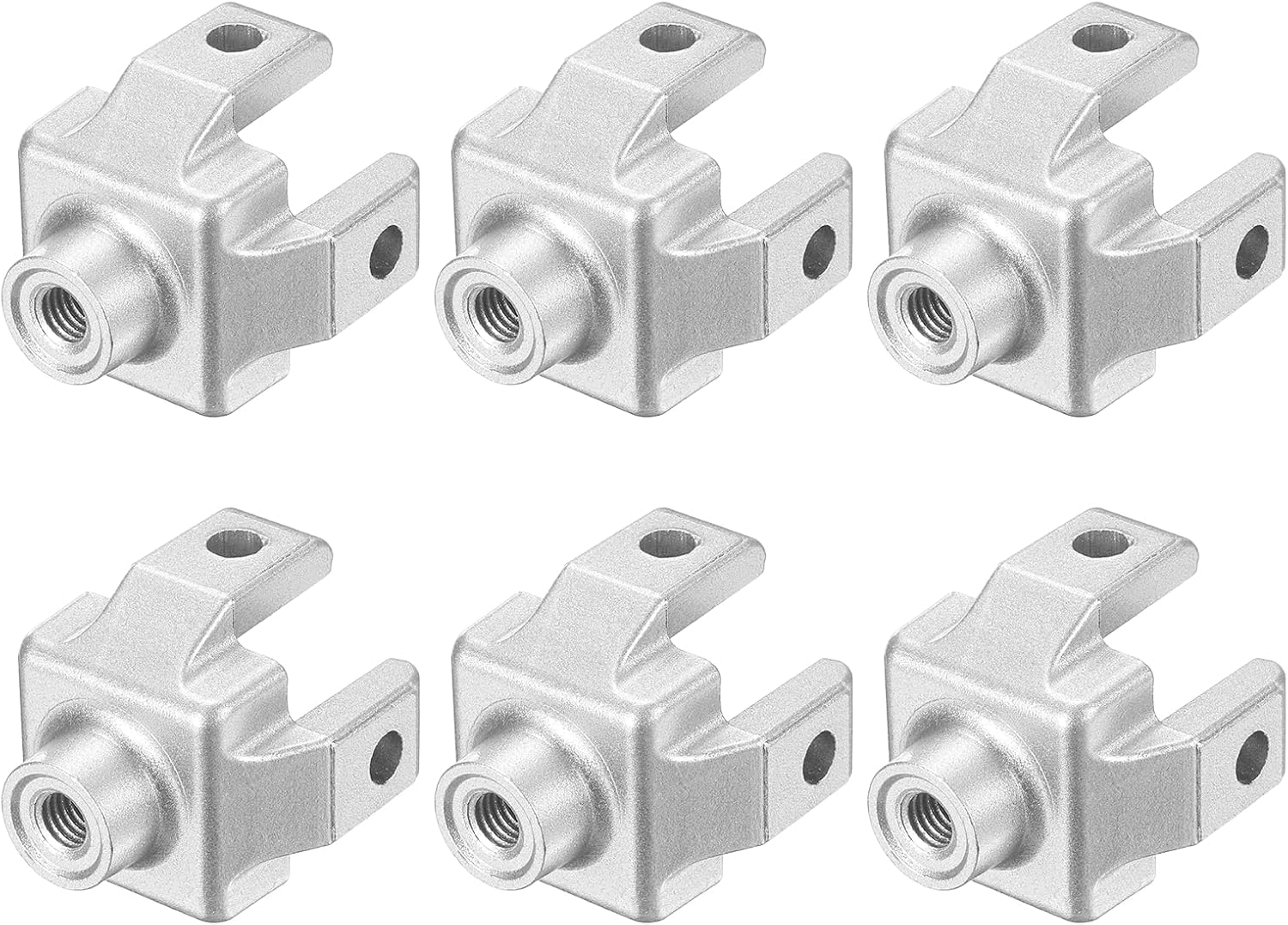 M8-fußverbinder, 6 Stück, Silber