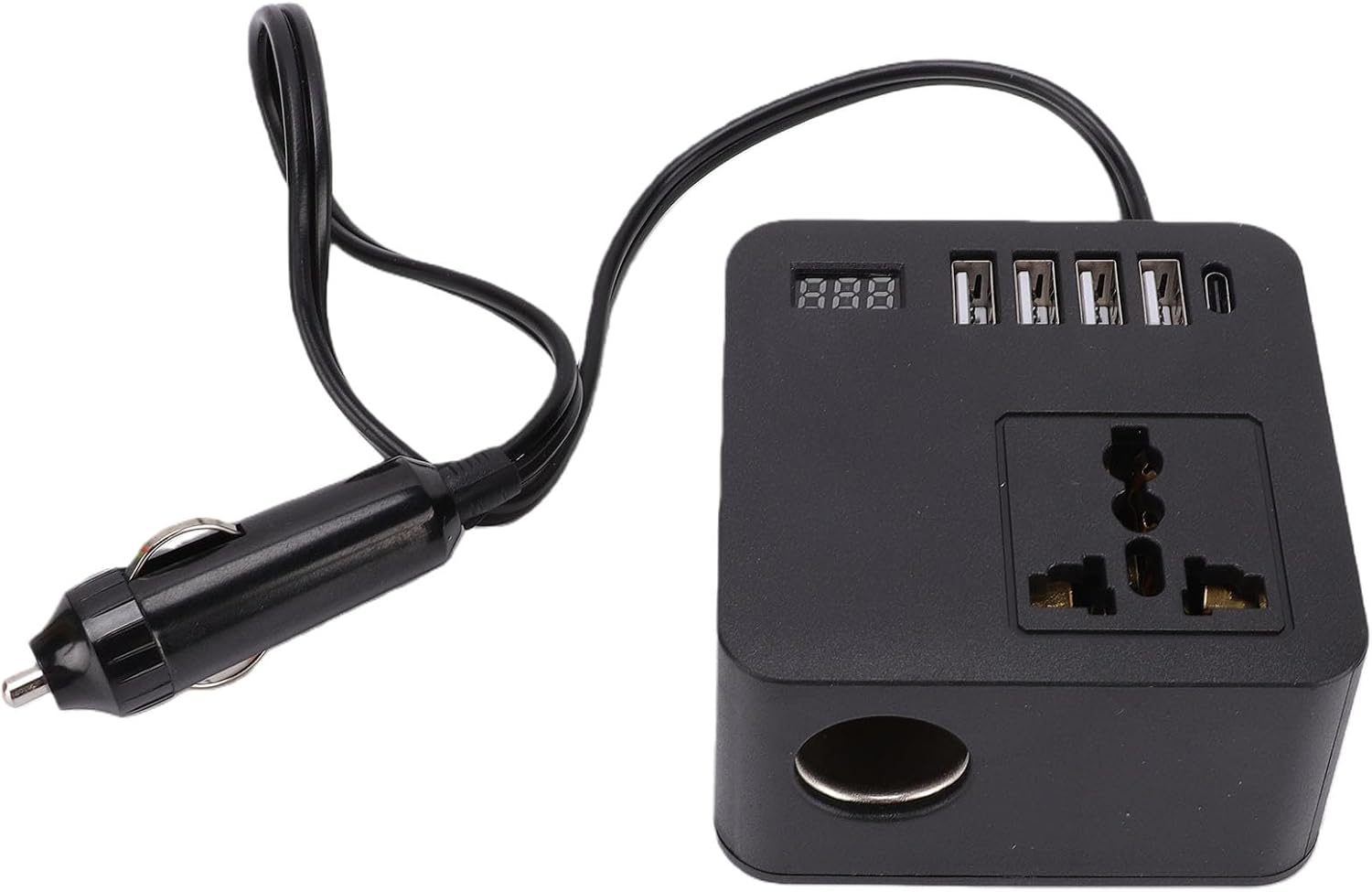 Kfz-netzteil (300 W/150 W), Dauerleistung, Bis Zu 4 Usb-anschlüsse, 20 Usb-c-anschlüsse, Led-anzeige, Universalstecker Zum Laden Von Mobiltelefonen