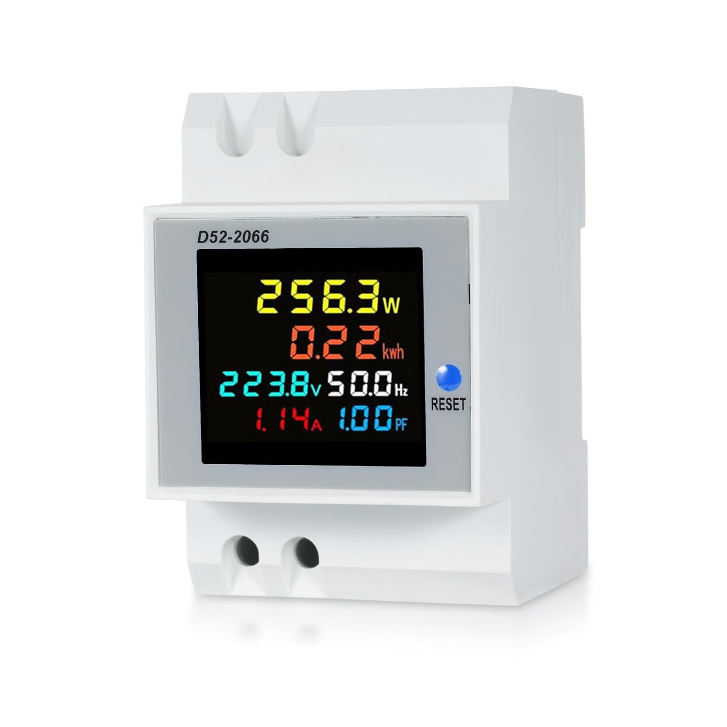 Einphasen-digital-energiezählerprüfer, Din-schienen-wechselstrommonitor Für Den Heimgebrauch, Abs-material (ac 40v-300v Und D52-2066)