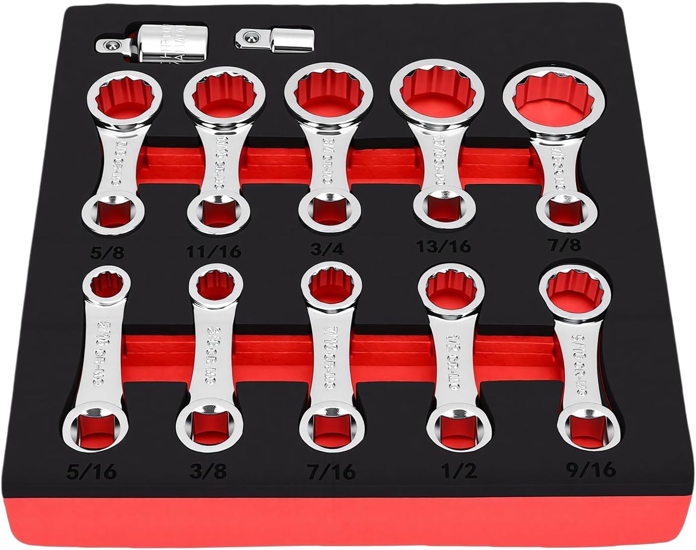 12-teiliges Drehmomentschlüssel-adapterset, 12-punkt-antriebsverlängerungsadapter Aus 3-8 Zoll Chrom-vanadium-stahl Für Die Kfz-reparatur, Mit
