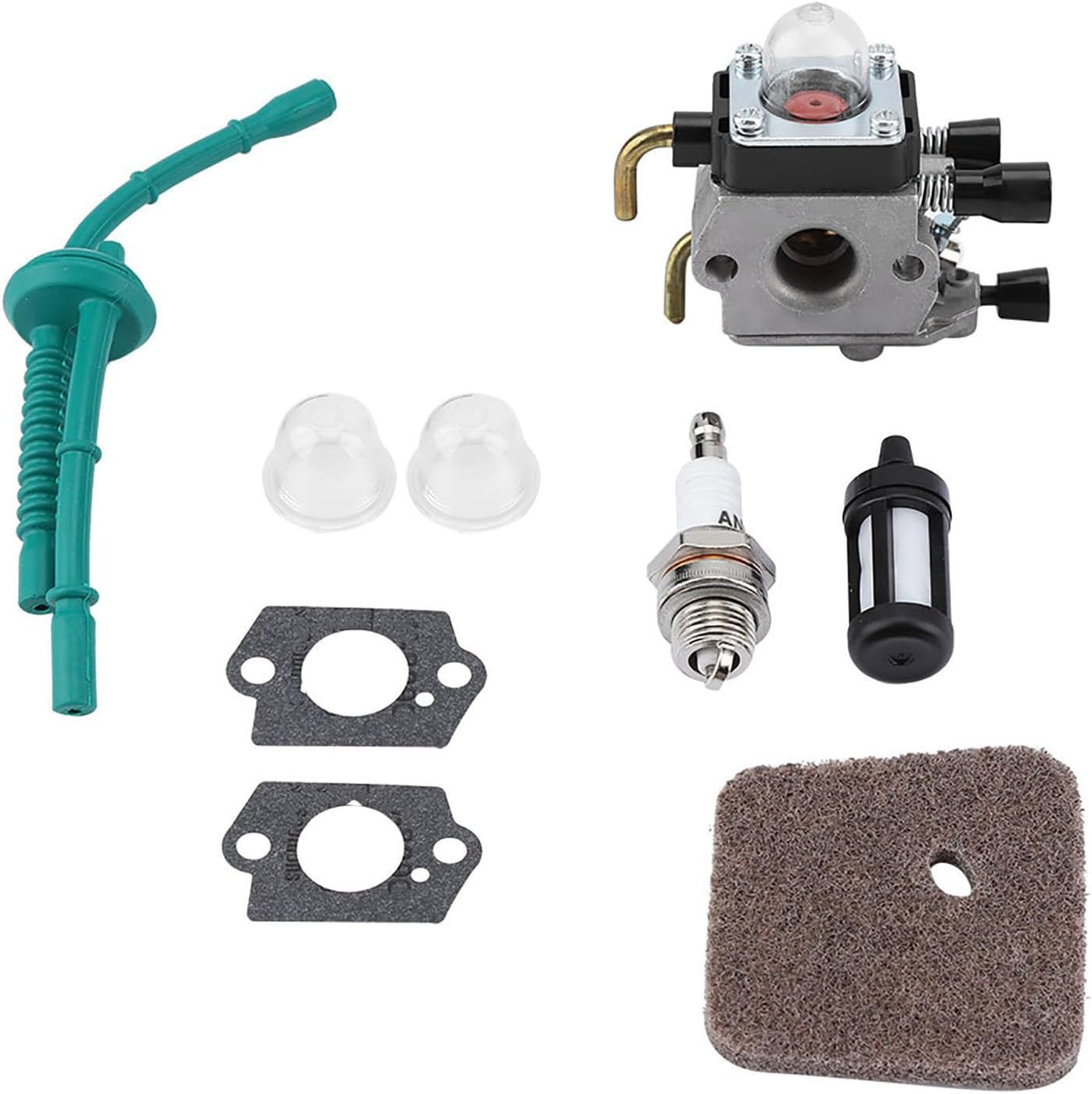 Vergaser-reparatursatz Mit Metalldichtungen Und Filterstopfen Für Fs55, Fs55rc, Km55 Und Hl45
