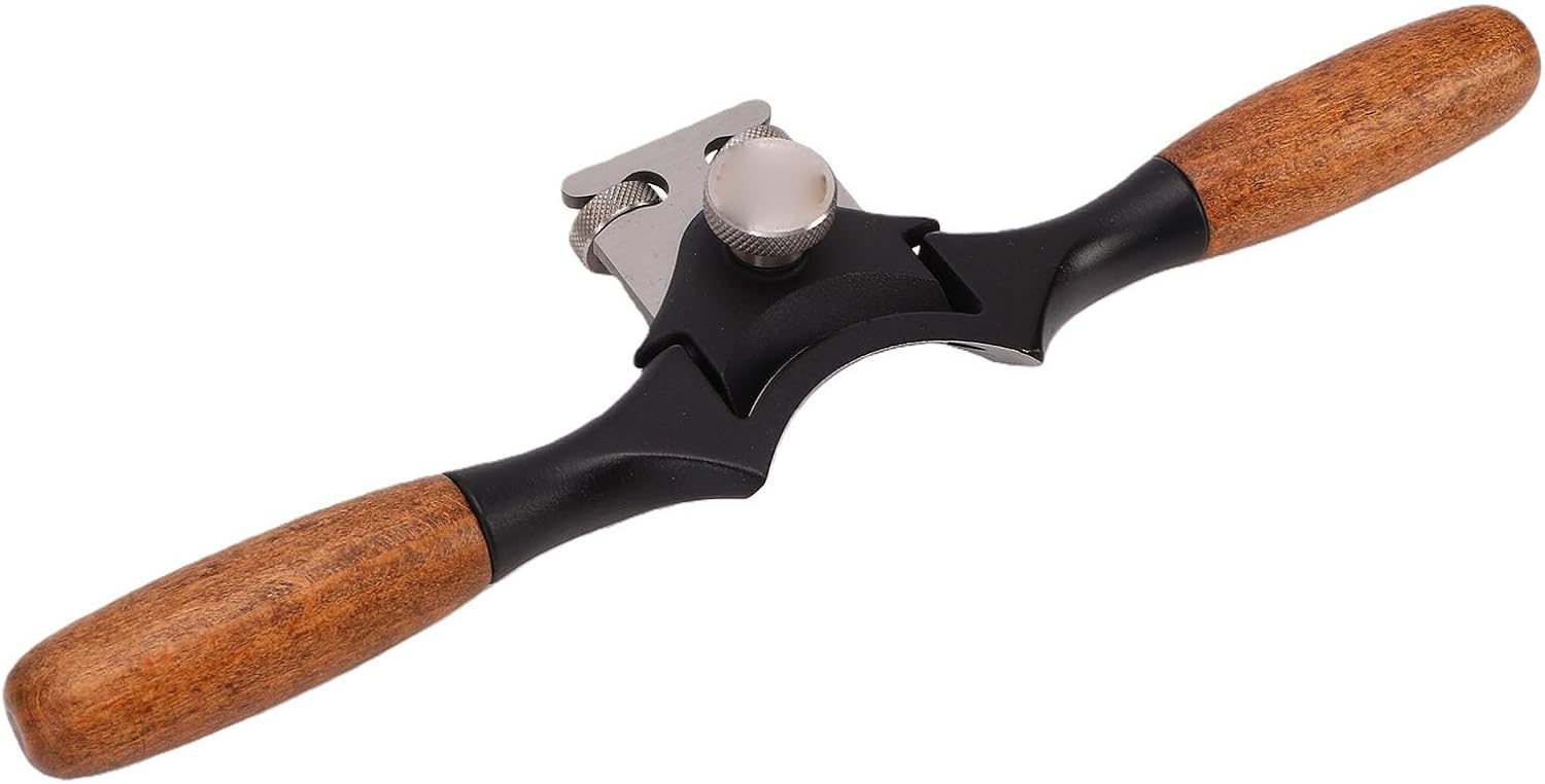 Verstellbarer Handhobel Für Die Holzbearbeitung, 42-mm-klinge Mit Aluminiumkörper, Palisandergriff Zum Formen Von Gebogenem Holz, Schnitzen Und Glätten