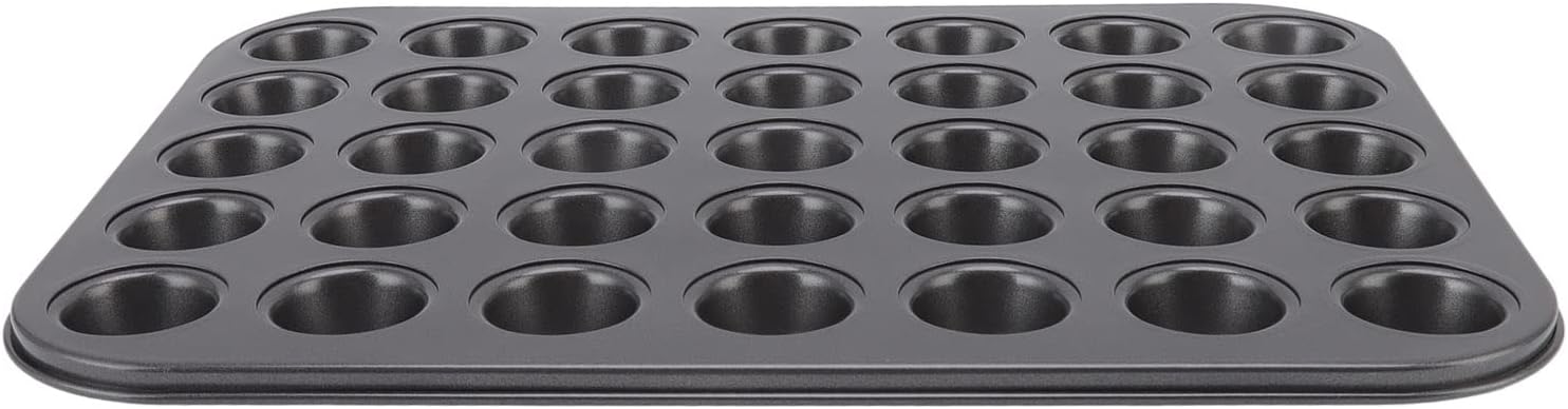 Mini-muffinform Aus Antihaftbeschichtetem Kohlenstoffstahl Mit Ptfe-beschichtung Für Gleichmäßige Wärmeverteilung, Ideal Zum Backen Von Cupcakes, Kuchen Und Torten