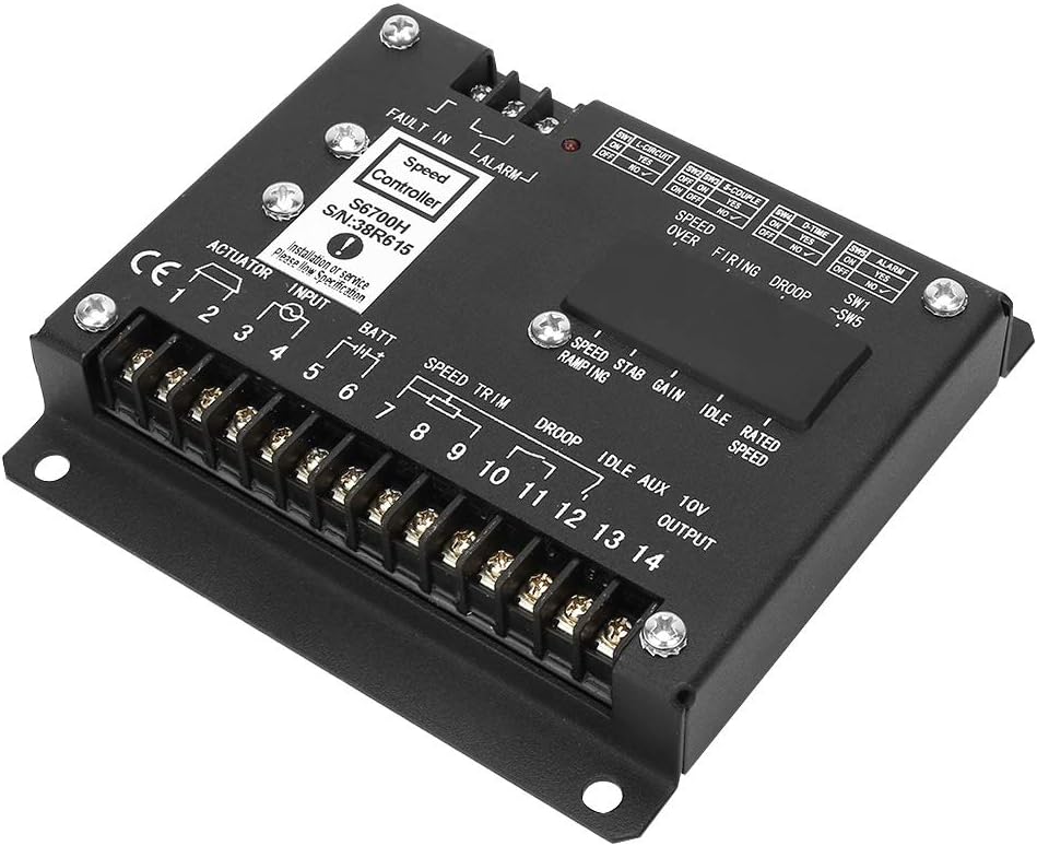 Drehzahlregler S6700h, Elektronisches Motordrehzahlregelungsmodul, Hochpräziser Generatorregler Für Kfz-anwendungen, Bereich 1 Khz Bis 5 Khz