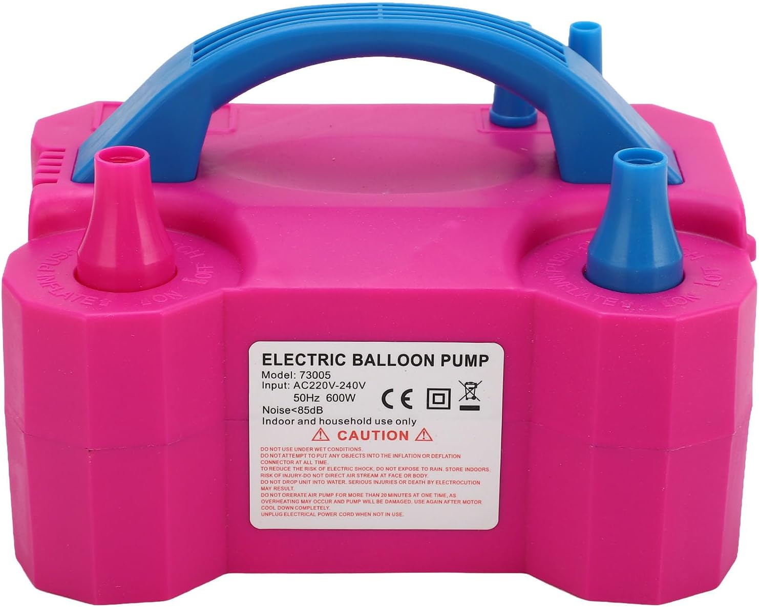 Elektrische Ballonpumpe, Automatische Doppeldüsen-aufblaspumpe 600