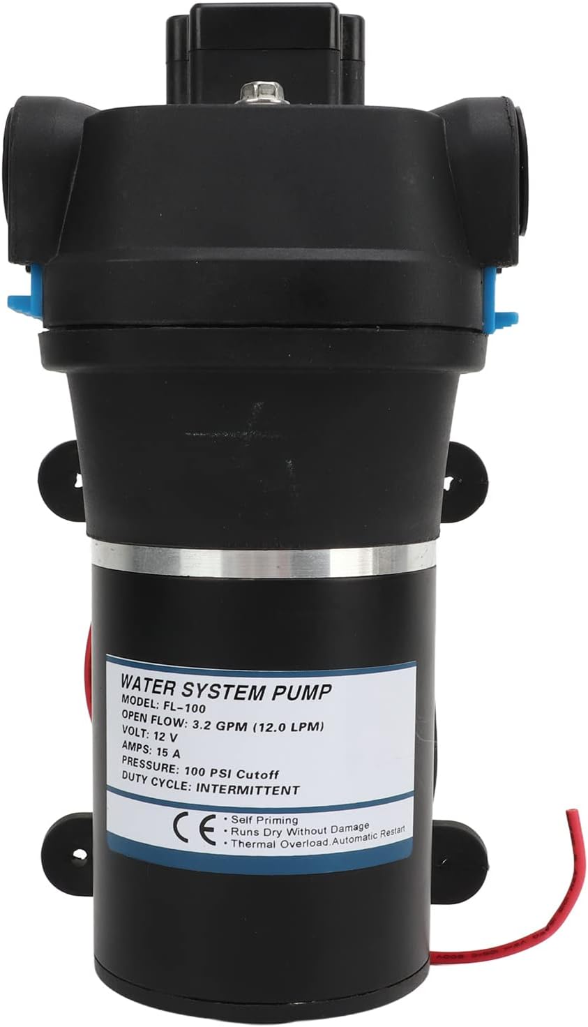Membranwasserpumpe, Mikro-hochdruck 100 Psi 3,2 Gpm Gleichstrom
