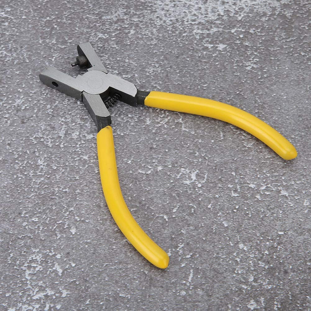 Lochzange Aus Kohlenstoffstahl, Klappbar, Leicht Zu Transportieren Und Aufzubewahren, Praktisches Lochwerkzeug-set Für Leder, Segeltuch Und Papier, Ideal Für Uhrenarmbänder.