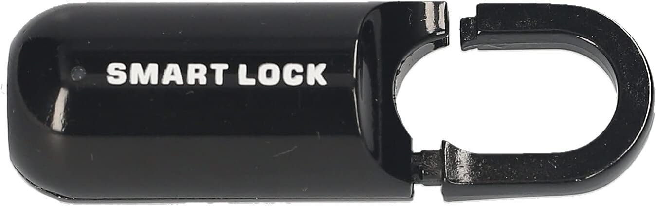 Kompaktes, Intelligentes Fingerabdruckschloss, Wasserdichtes Biometrisches Schloss Für Fahrradwerkzeugkasten, 2,76 Zoll Zinklegierung Handtasche (schwarz)