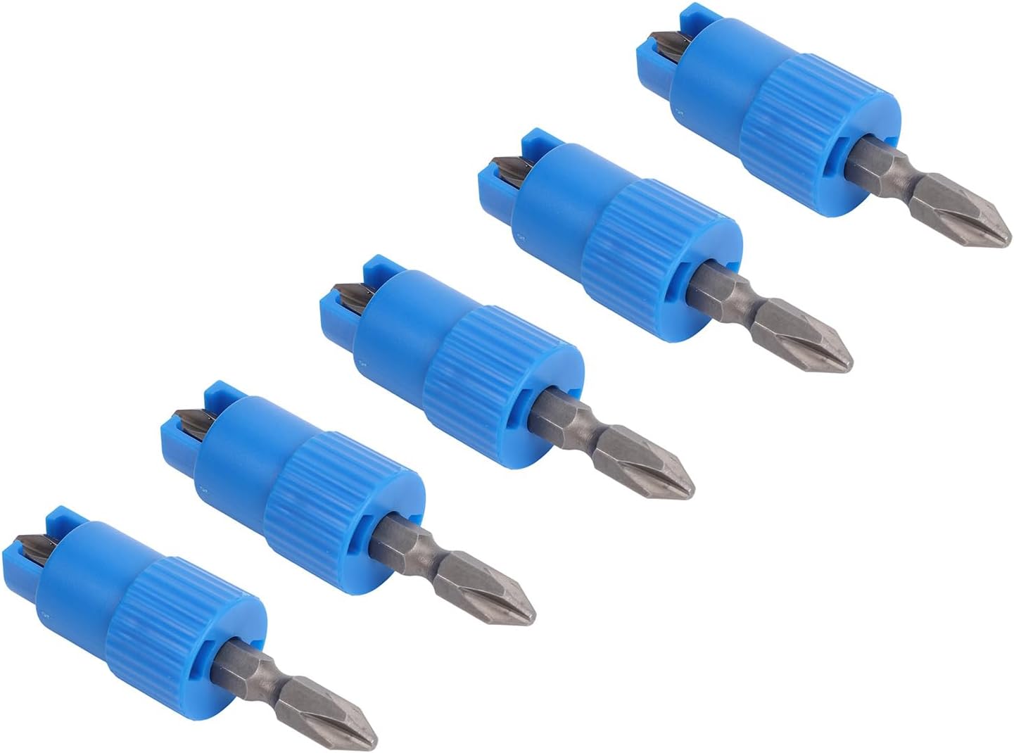 Schraubendreher-bit-set Mit Federlagerung, Federgelagerter Schraubenhalter, Fallschutz, Einhandbedienung, Hält Nichtmagnetische Schrauben Sicher
