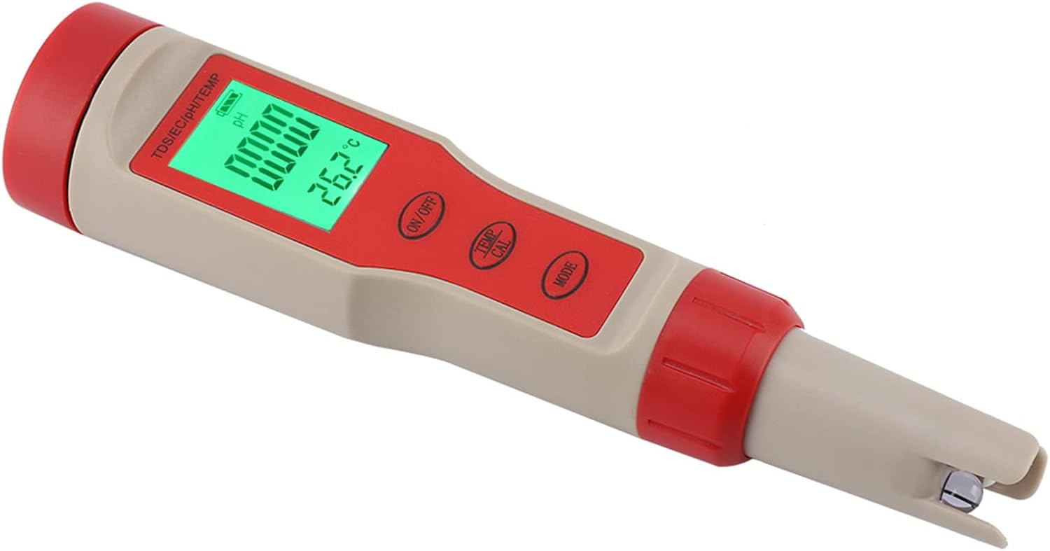 4-in-1 Wasserqualitätstester: Ph-wert, Tds, Ec, Tragbarer Teststift