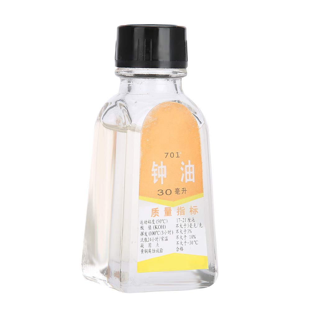 Uhrenöl, Uhrenschmiermittel, 30 Ml, Starke Osmotische Kraft, Langsame Verdunstung, Gute Stabilität, Glasflasche, Platz Für Präzises Messinstrument Reserviert