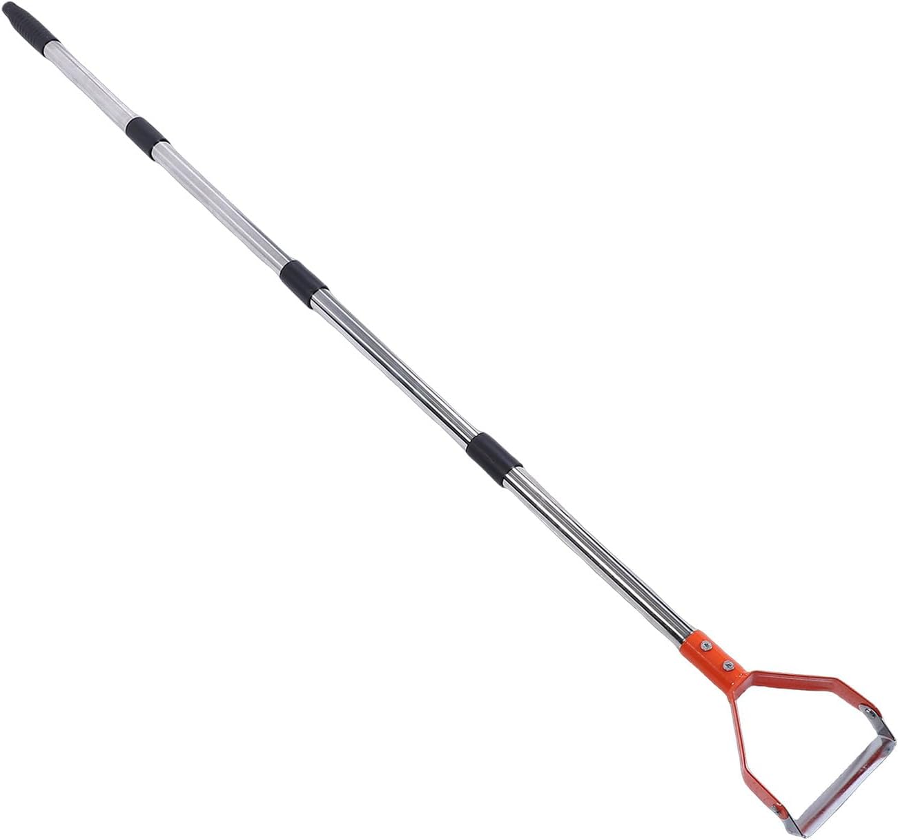 Verstellbare Bügelhacke Für Gärtner, 162,5 Cm Stehende Unkrauthacke, Robuste Gartenhacke Aus Kohlenstoffstahl Für Garten, Blumenbeete Und Rasen (orange)