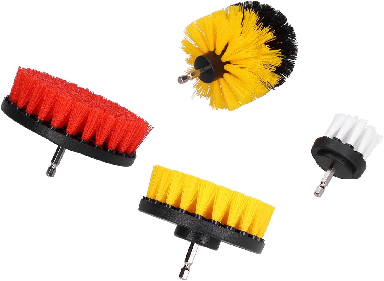 Bohrmaschinen-bürstenaufsatz-set, Elektrischer Scheuerreiniger Für Wände, Böden, Schwimmbäder, Fliesen, Teppiche, Küchenspülen, Badewannen, 4-teilig