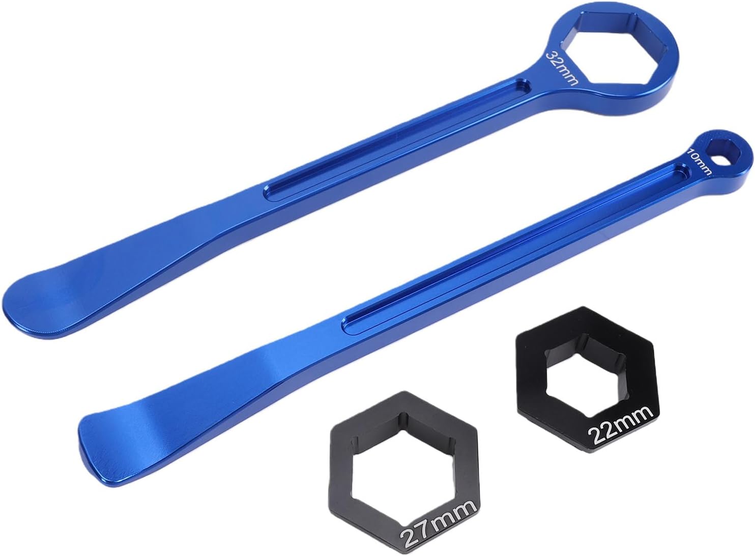 Achsschlüssel Aus Eisen Für Aluminiumreifen Mit Sechskantkopf, 5 Größen: 10 Mm, 13 Mm, 22 Mm, 27 Mm, 32 Mm, Für Offroad-bikes, Pitbikes, Motocross-motorräder, Reifenwechselwerkzeug