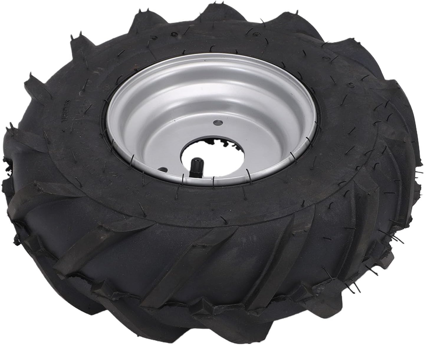 13x5.00 6 Reifen Mit Silberner Leichtmetallfelge, Schlauchloser, Pannensicherer Gummireifen Für Atvs, Quads, Karts, Golfwagen, Mini-motorräder, Rasenmäher