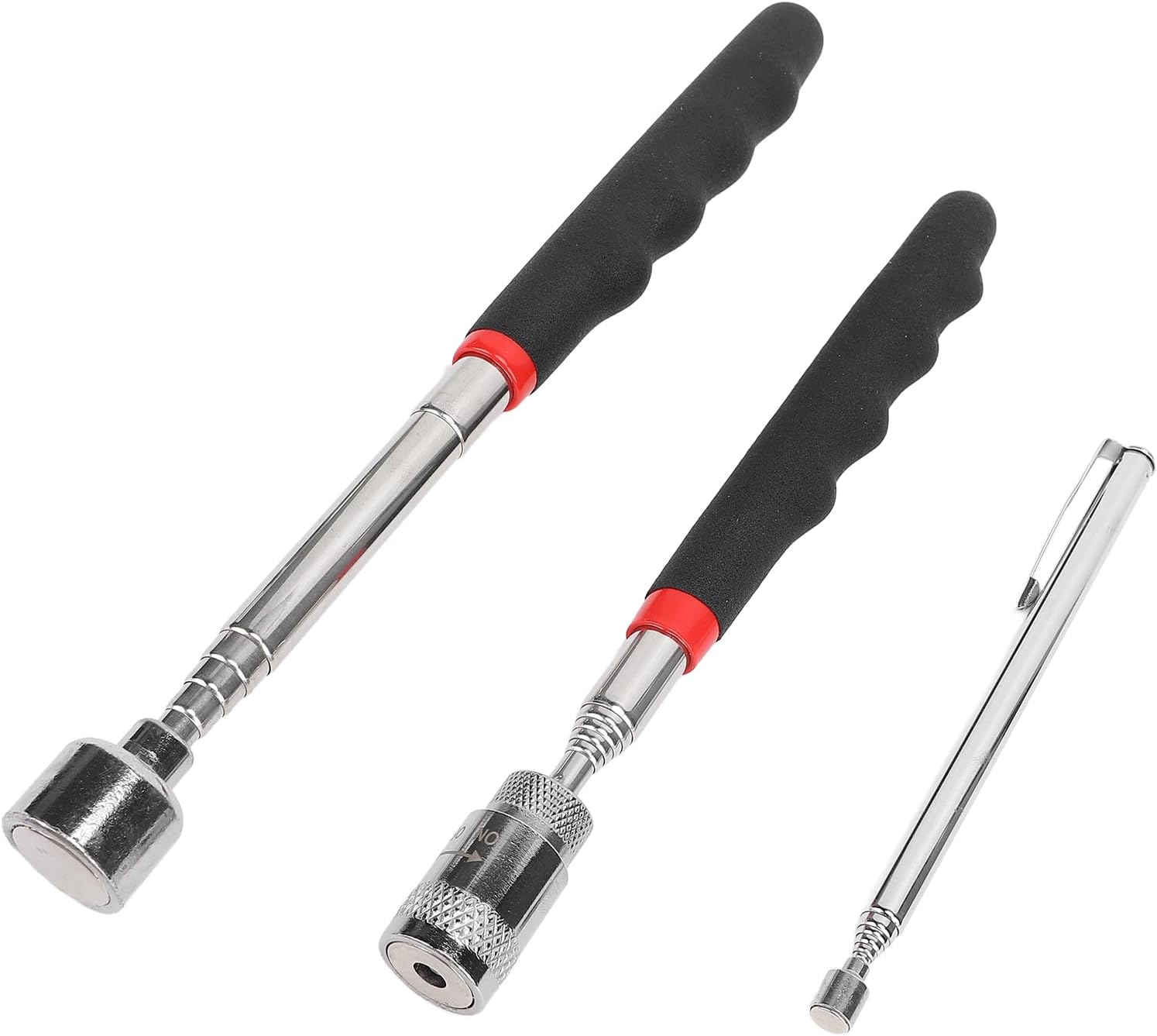 3-teiliges, Teleskopierbares Magnethebewerkzeug, 1,4 Kg, 3,6 Kg, 9 Kg, Mit Led-leuchte, Ideal Für Werkstatt, Haushalt, Garage Und Reparaturen