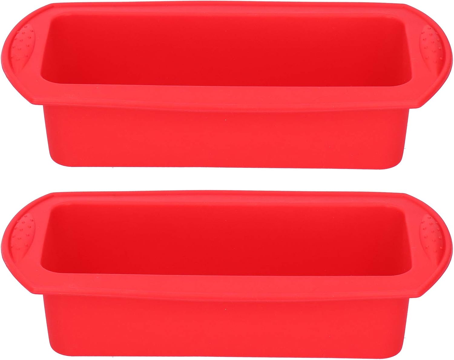 Silikon-kuchenform, 2er-pack, 2-pfund-rechteck-kastenform Zum Backen, Nicht Flexibel