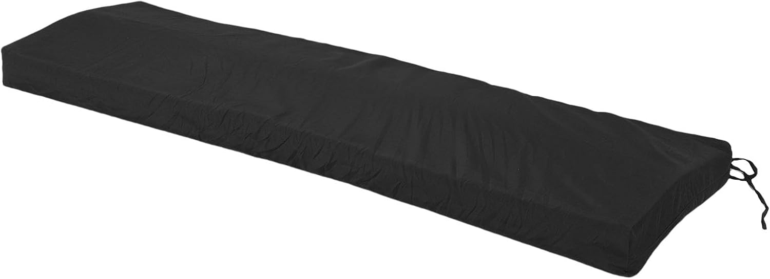Wasserdichtes Sitzkissen (55 X 16,5 X 3,1 Zoll), Gartenbankkissen Mit Gurten Und Abnehmbarem Bezug Für Sofa, Veranda Und Garten