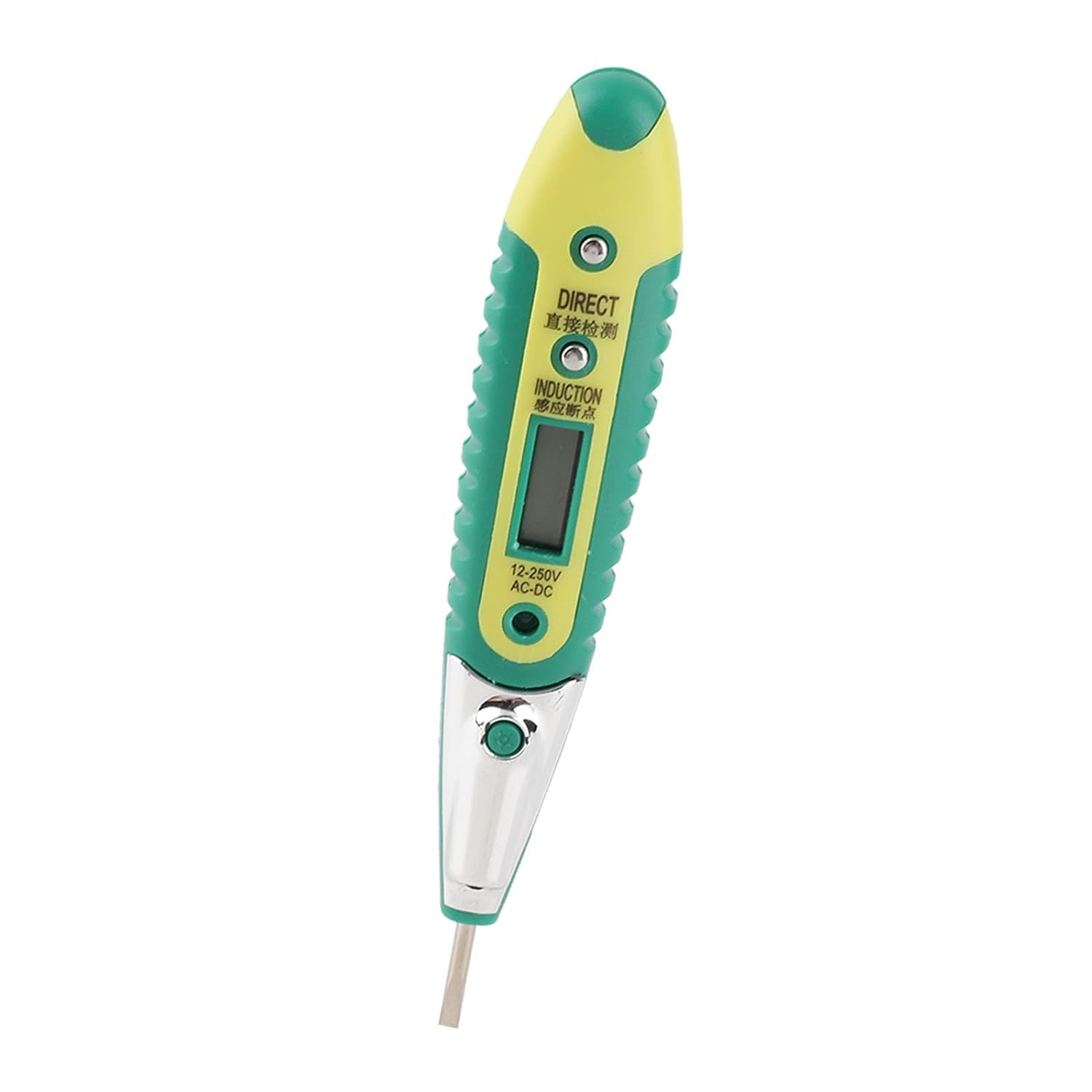 Multifunktionaler Spannungsprüferstift Mit Led-anzeige, 12–250 V, Selbsttest Für Gleich- Und Wechselstromkreise, Tragbares Prüfgerät Aus Kohlenstoffstahl Mit Licht (mit