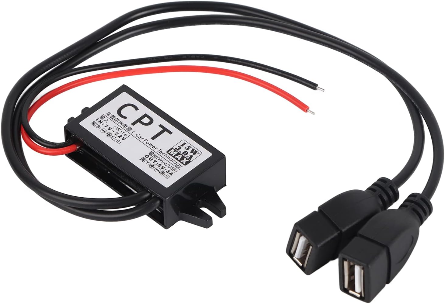 12v Auf 5v Wandler, Dc 12v Auf 5v 3a Dual Usb Zu Kfz-spannungsregler Abwärts-spannungsregler Buck-wandler