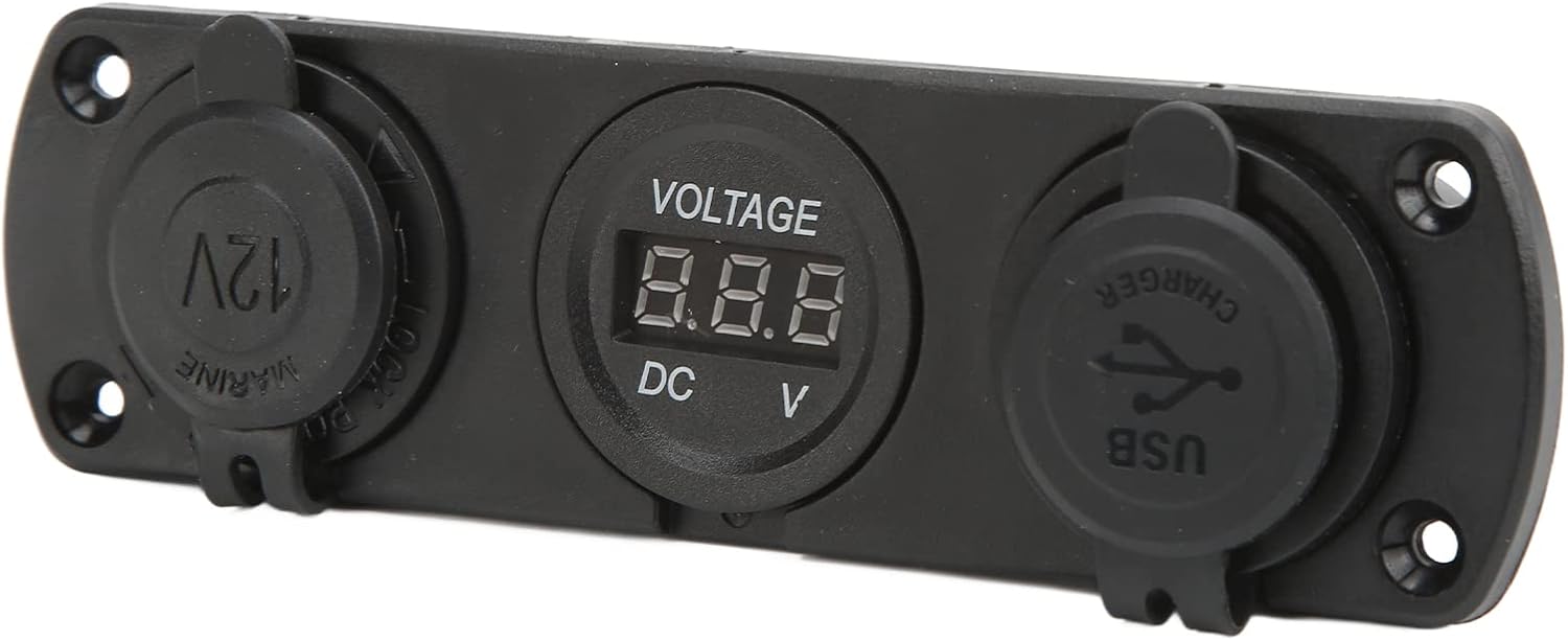 12v/24v Usb-buchse Mit Led-voltmeter
