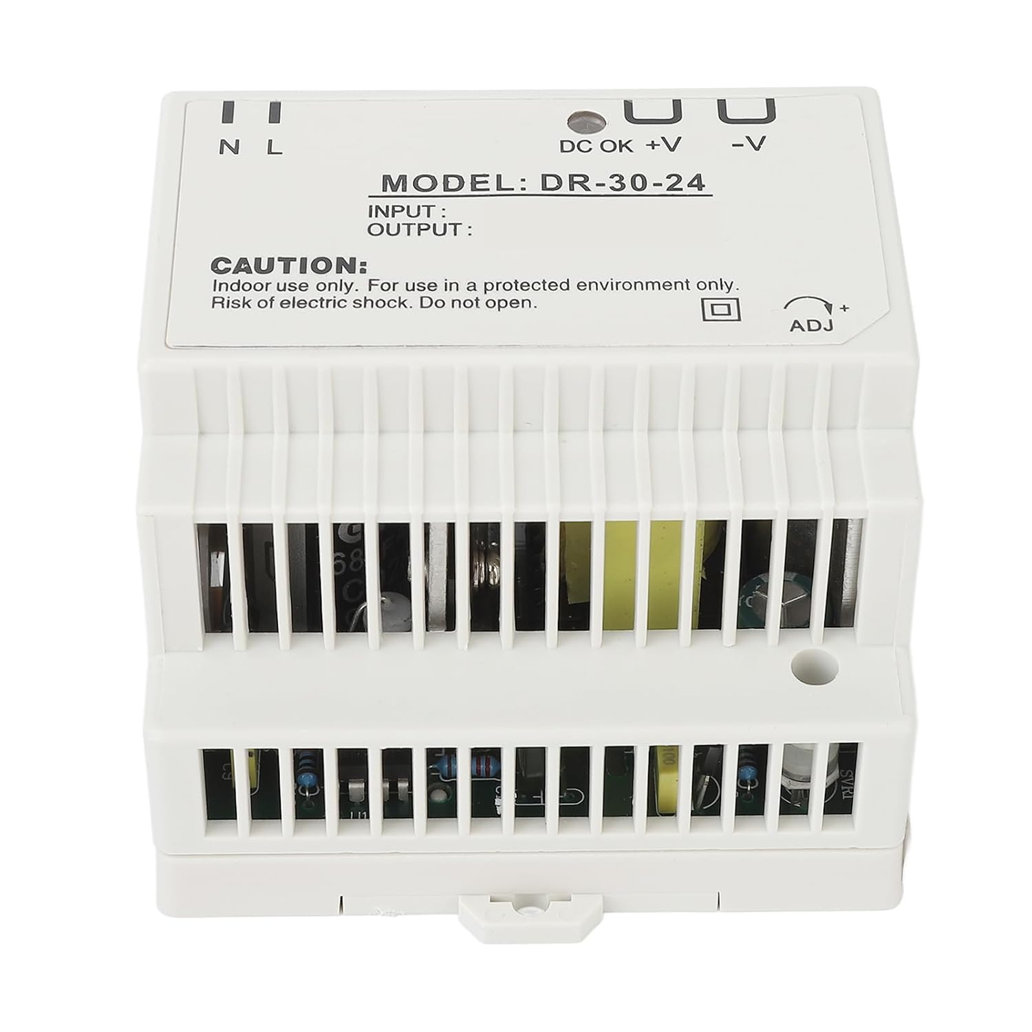 Transformator-schaltnetzteil, 30w Abs Din-schienen-transformator-netzteil, Einzelausgang 100 Bis 240v Mit Überlastschutz Und Wärmeableitung (24v)