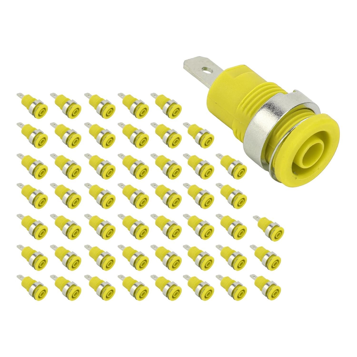 4-mm-bananenstecker, Rote Kupferbuchse M12 X 0,75