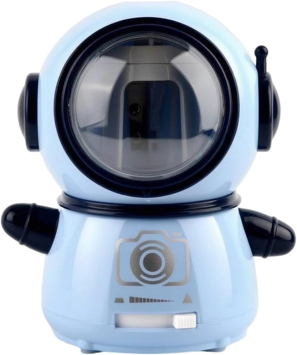 Astronauten-anspitzer Mit Zwei Netzteilen, Weltraumblau, Astronauten-design, Vollautomatisch, Mit Zwei Netzteilen, Einstellbare Schnittstärke