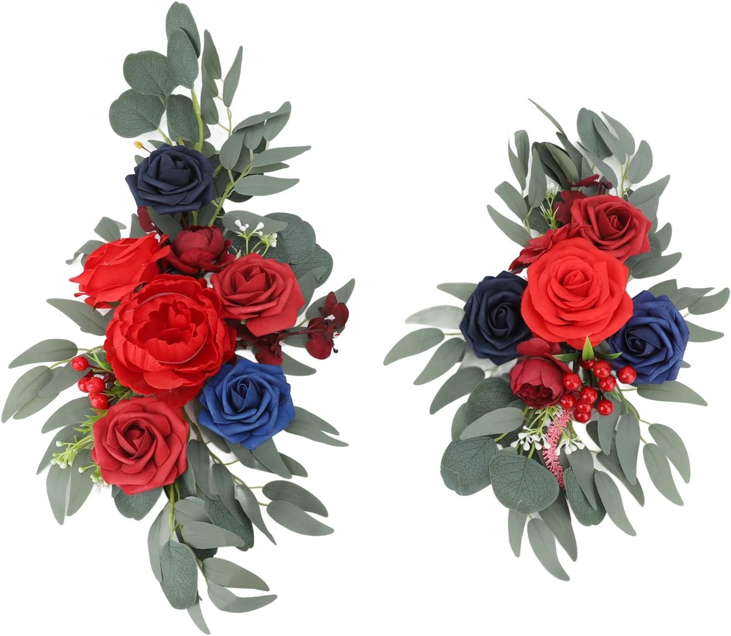 Künstliche Hochzeitsblumen, 2 Größen, Für Die Zeremonie (dunkel)