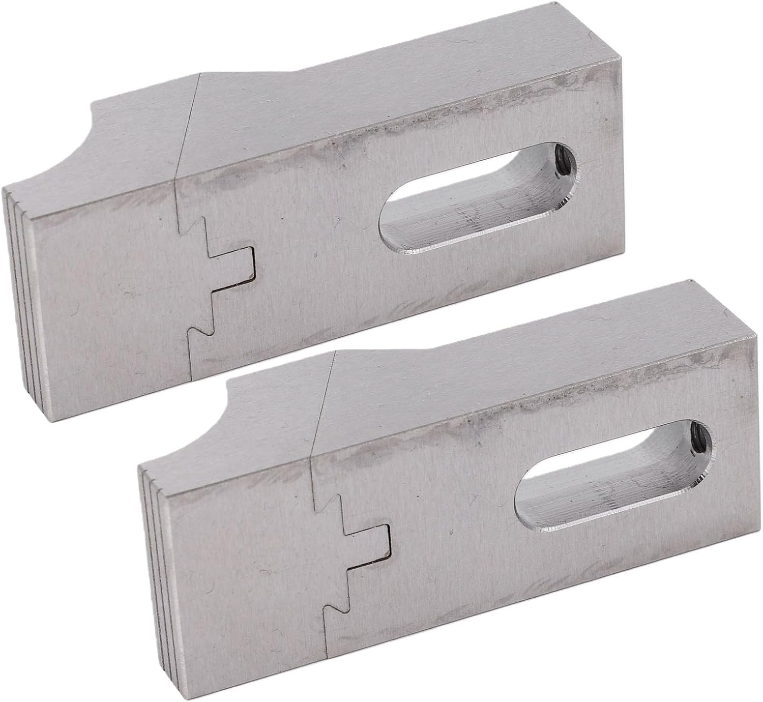 Satz Aus 2 Flachen Seitenschraubstöcken, Cnc-gefräste M6-montageflansche