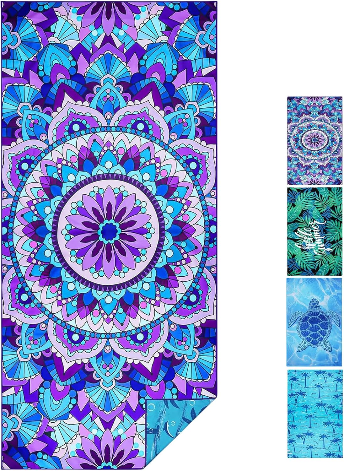 Mikrofaser-strandtuch, 180 X 80 Cm, Großes, Schnelltrocknendes Strandtuch, Sandabweisendes Handtuch Für Strand, Reisen, Pool, Sauna Und Sport