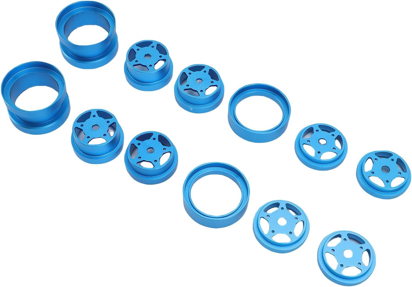 Rc Leichtmetall-radnabensatz, Widerstand (blau)