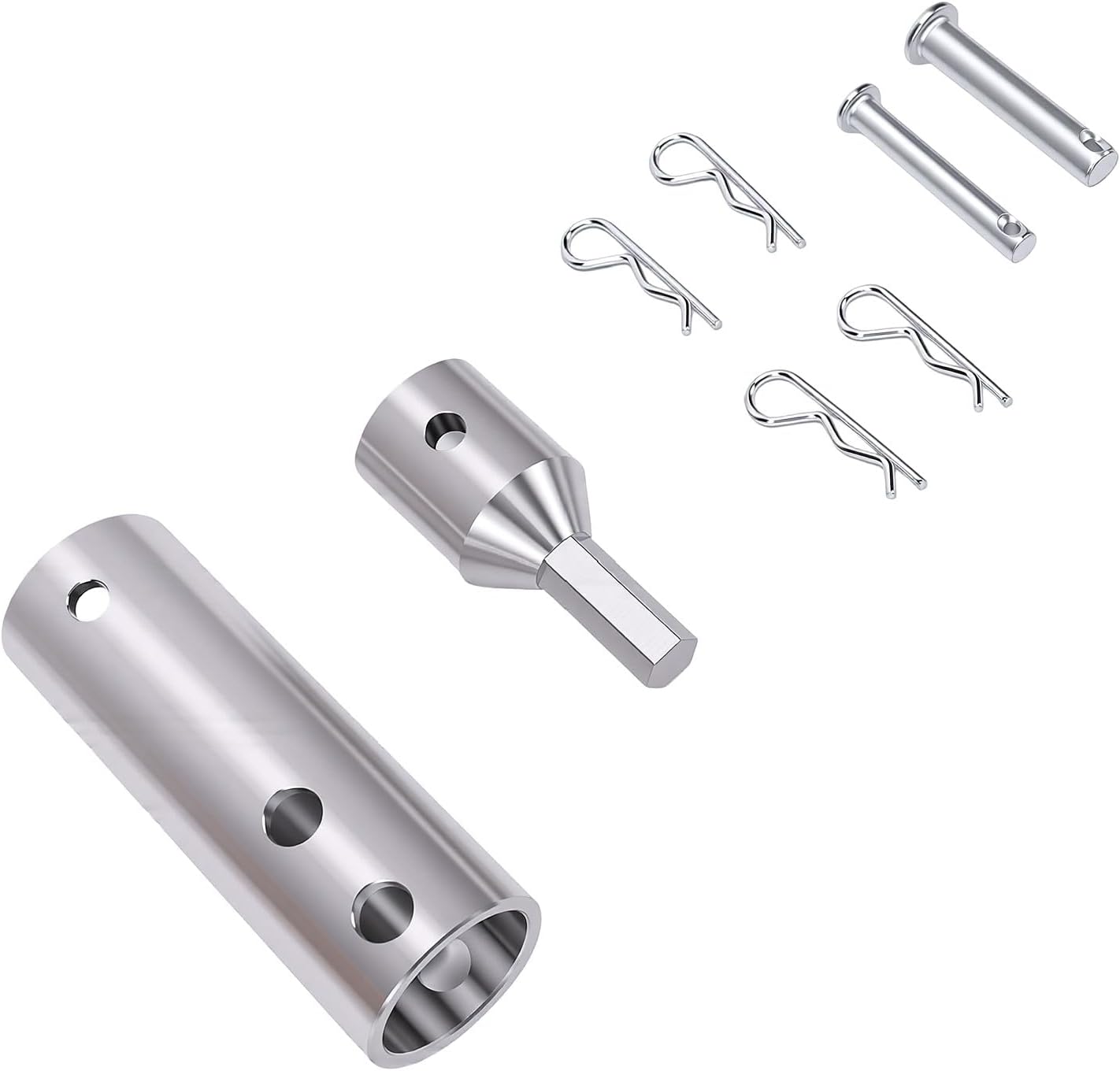 2-in-1-anhängerstützenadapter Mit Elektrischem Bohrmaschinenanschluss, Kompatibel Mit 1 1/2-zoll-achsen Für Bequemes Anheben