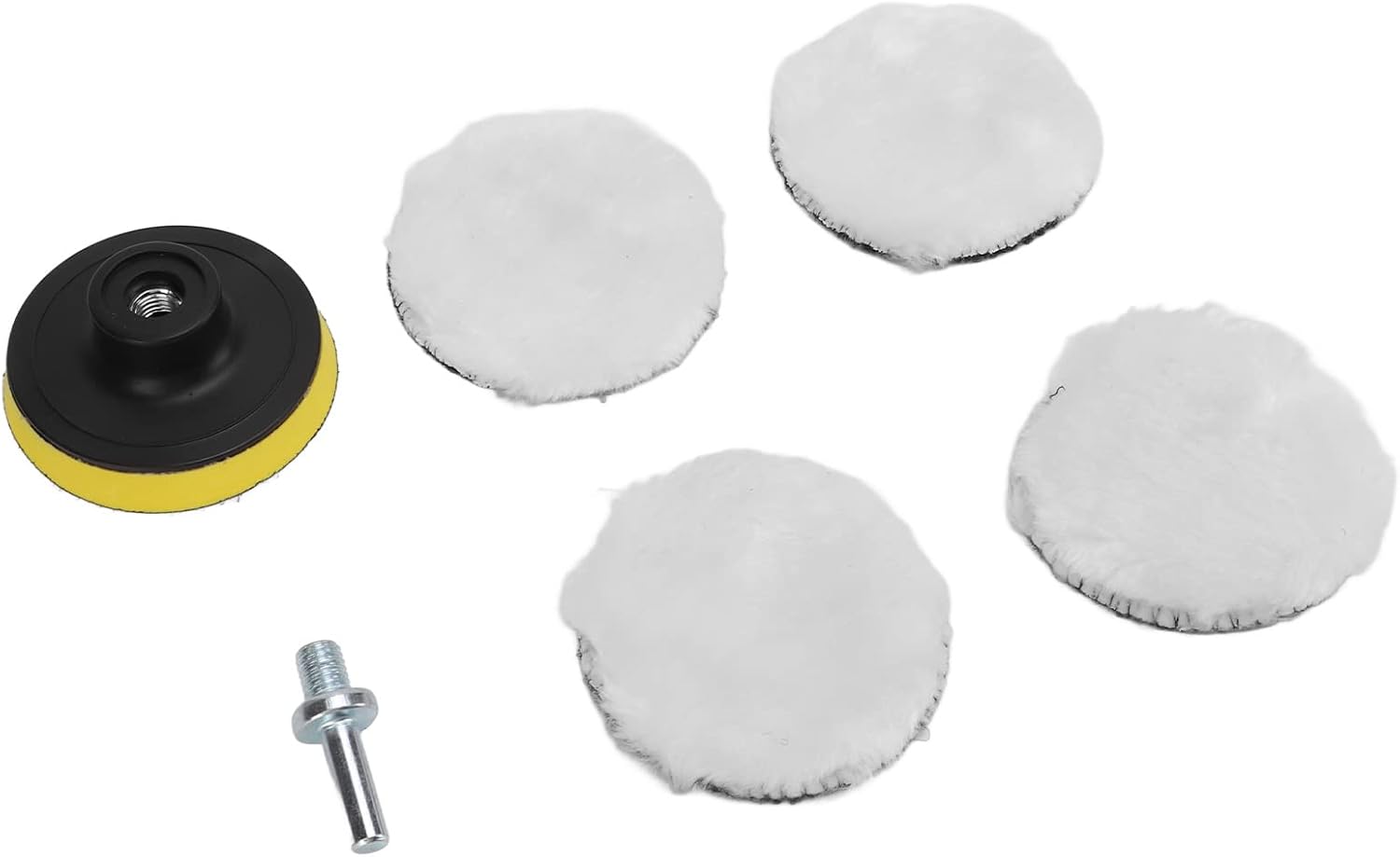 Stück 3-zoll-wollpolierpads Mit 5/8-zoll-adapter