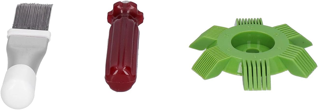 6-in-1-kühlrippenkamm- Und Bürstenset Aus Stahl