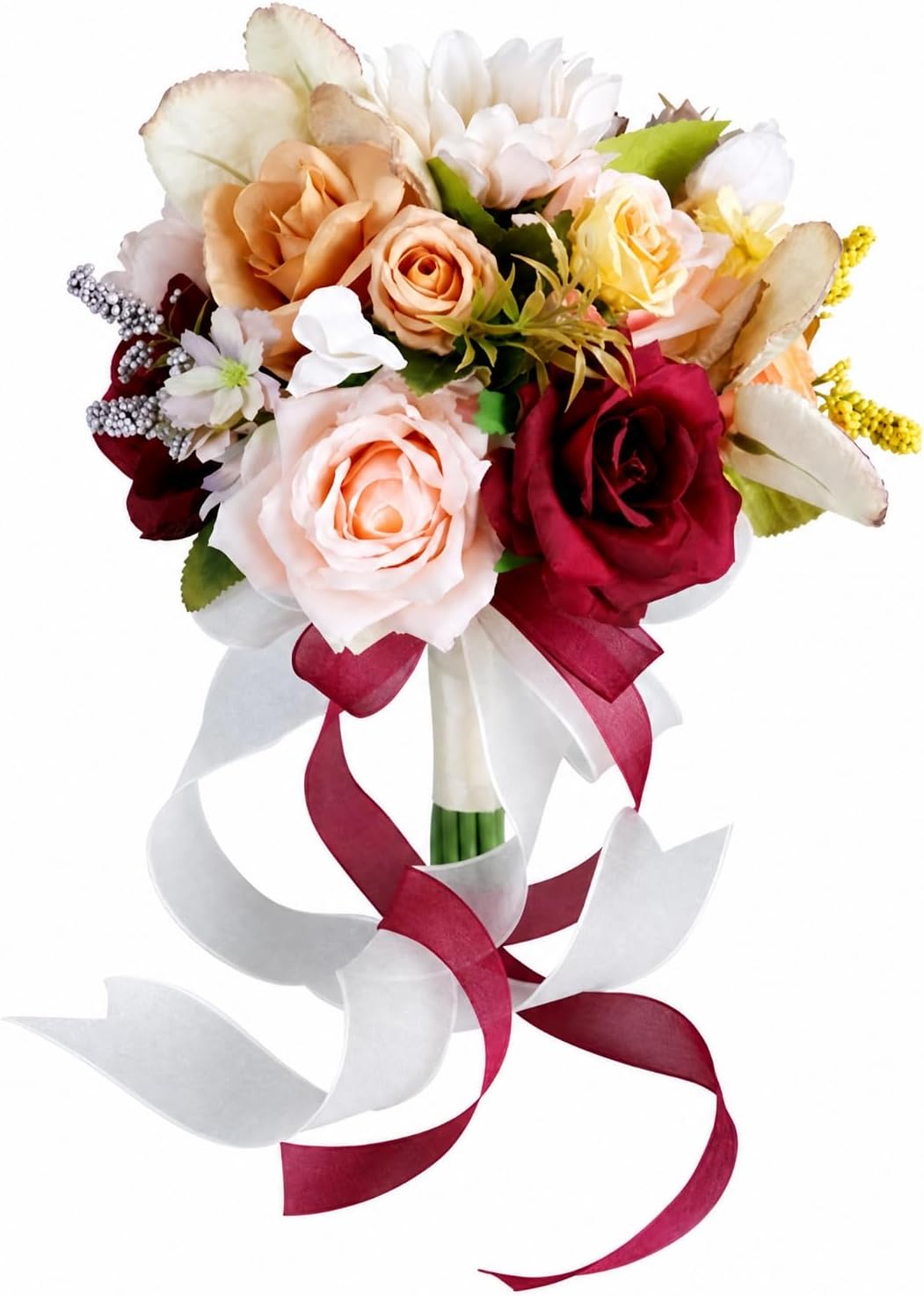 Künstliche Brautrosen Und -bänder, Steuerfreies Künstliches Blumenarrangement Für Die Zeremonie, Leicht Für Bräute