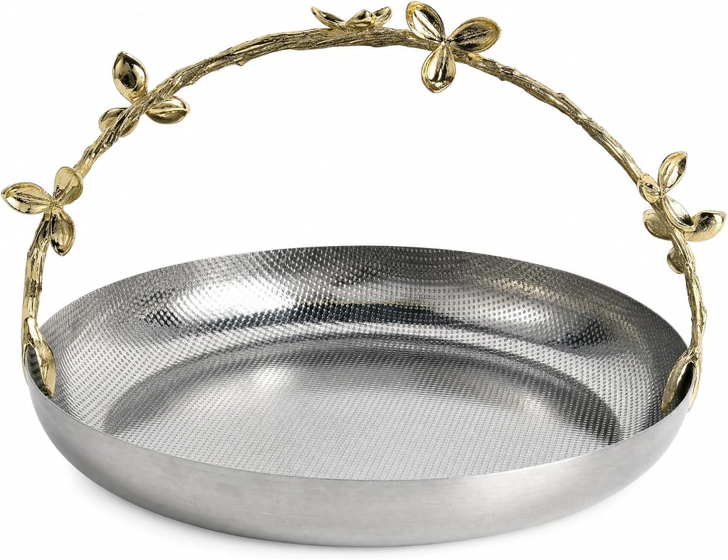 Dekorative Obstschale Im Industriestil, Metall-obstkorb Mit Ziergriff, Modell Gs9085l, 320 X 300 X 220 Mm