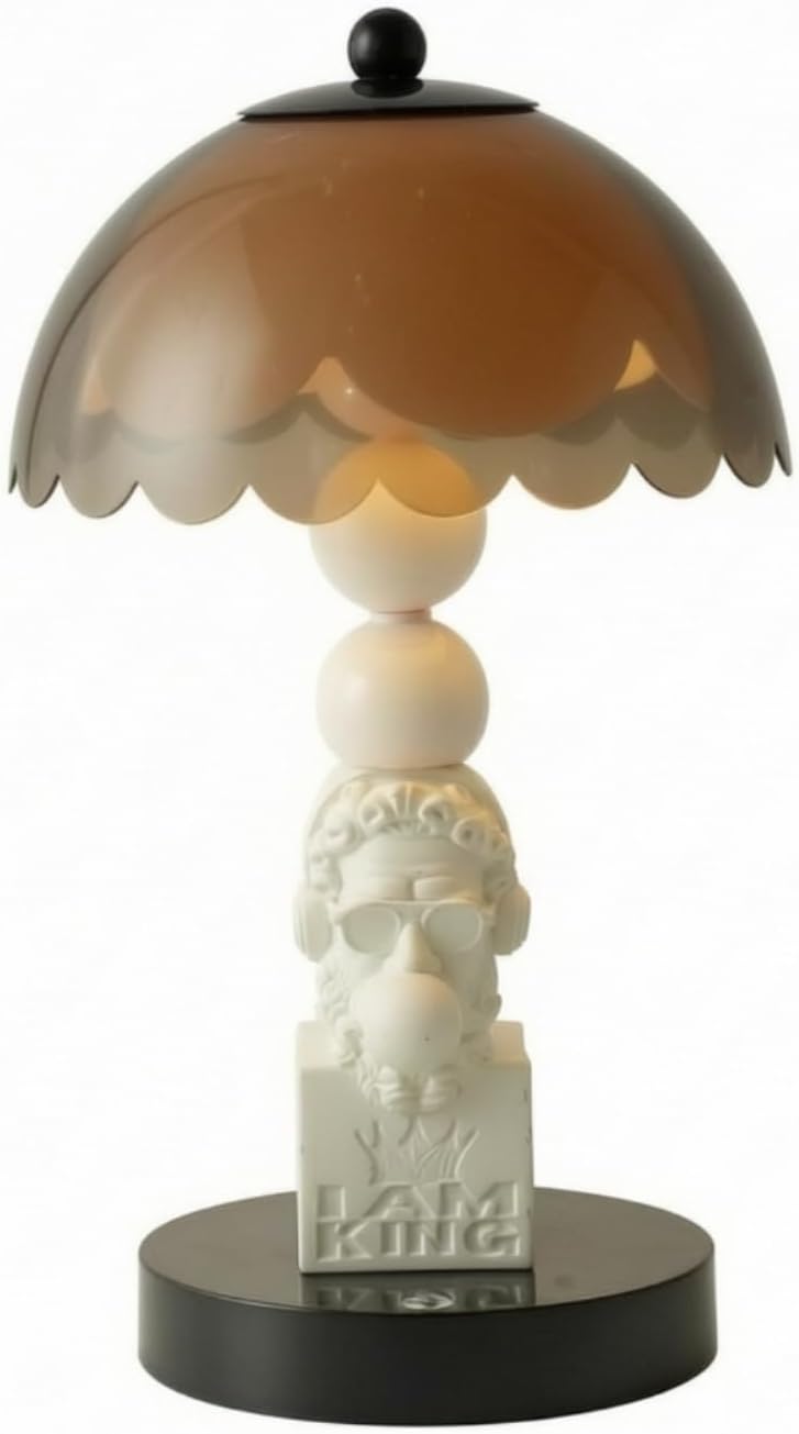 Metalllampe/leuchte In Form Einer Königsbüste