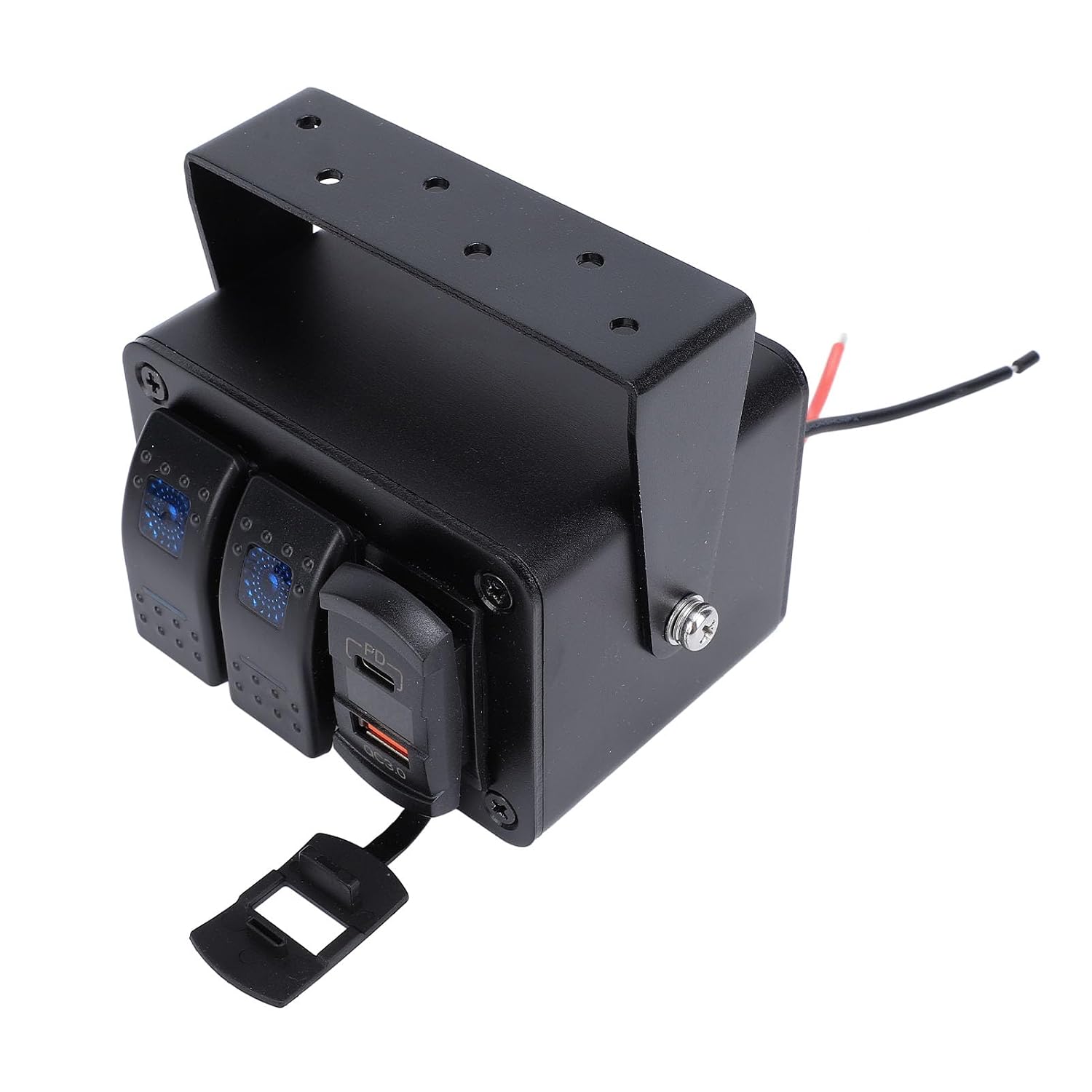 2-fach Wippschalterbox Mit Usb Pd Qc3.0 Und